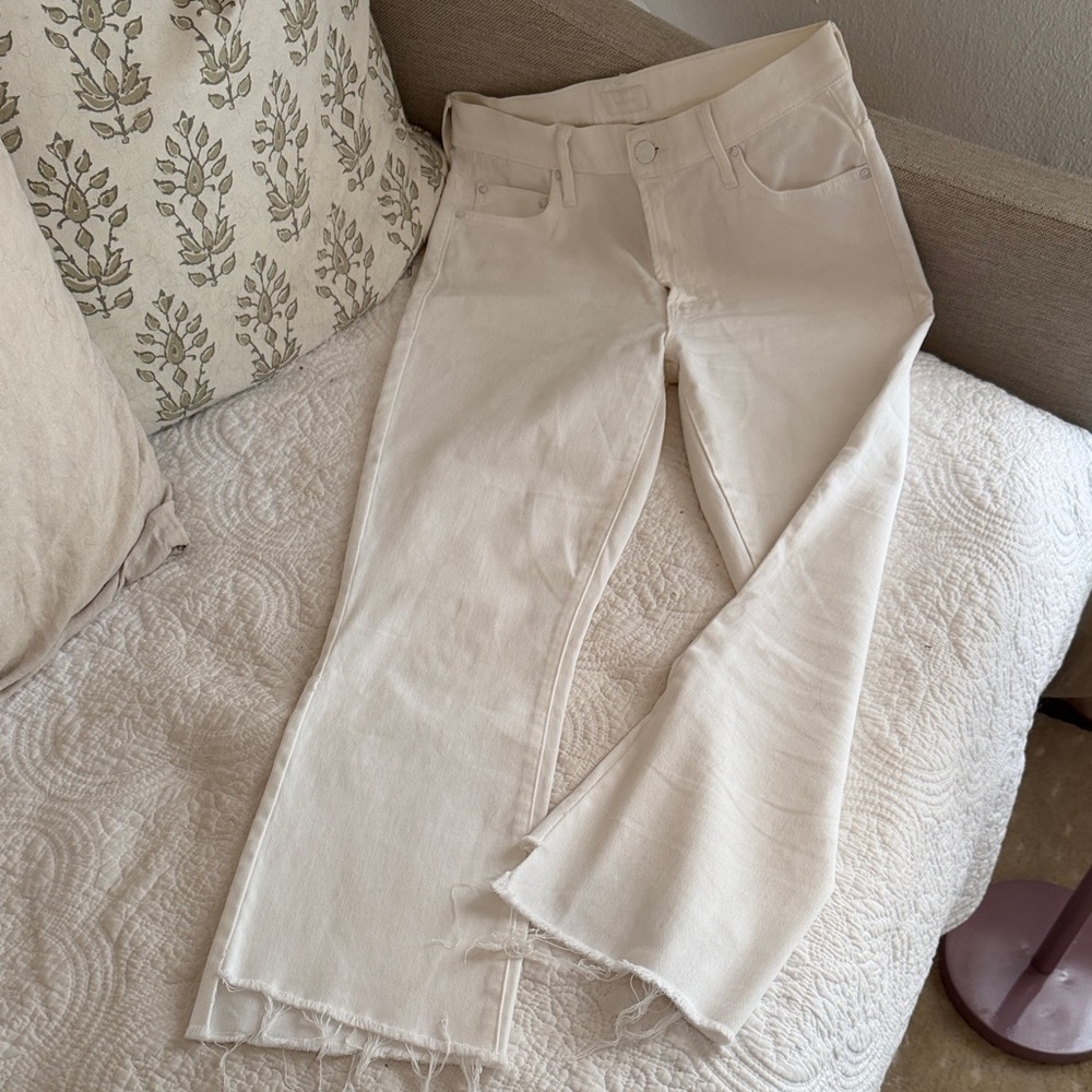 MOTHER Insider Crop Step Fray Jeans